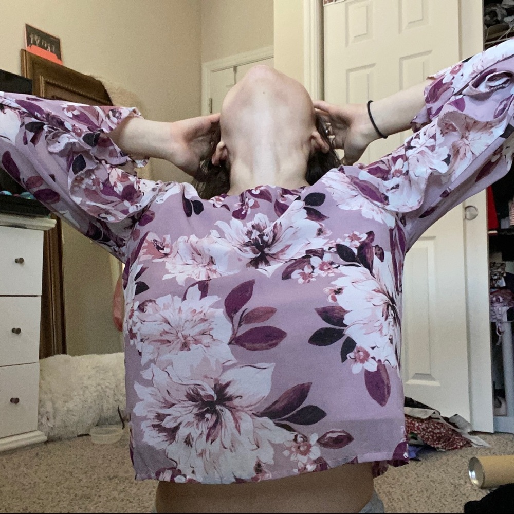 Purple Flowy top
